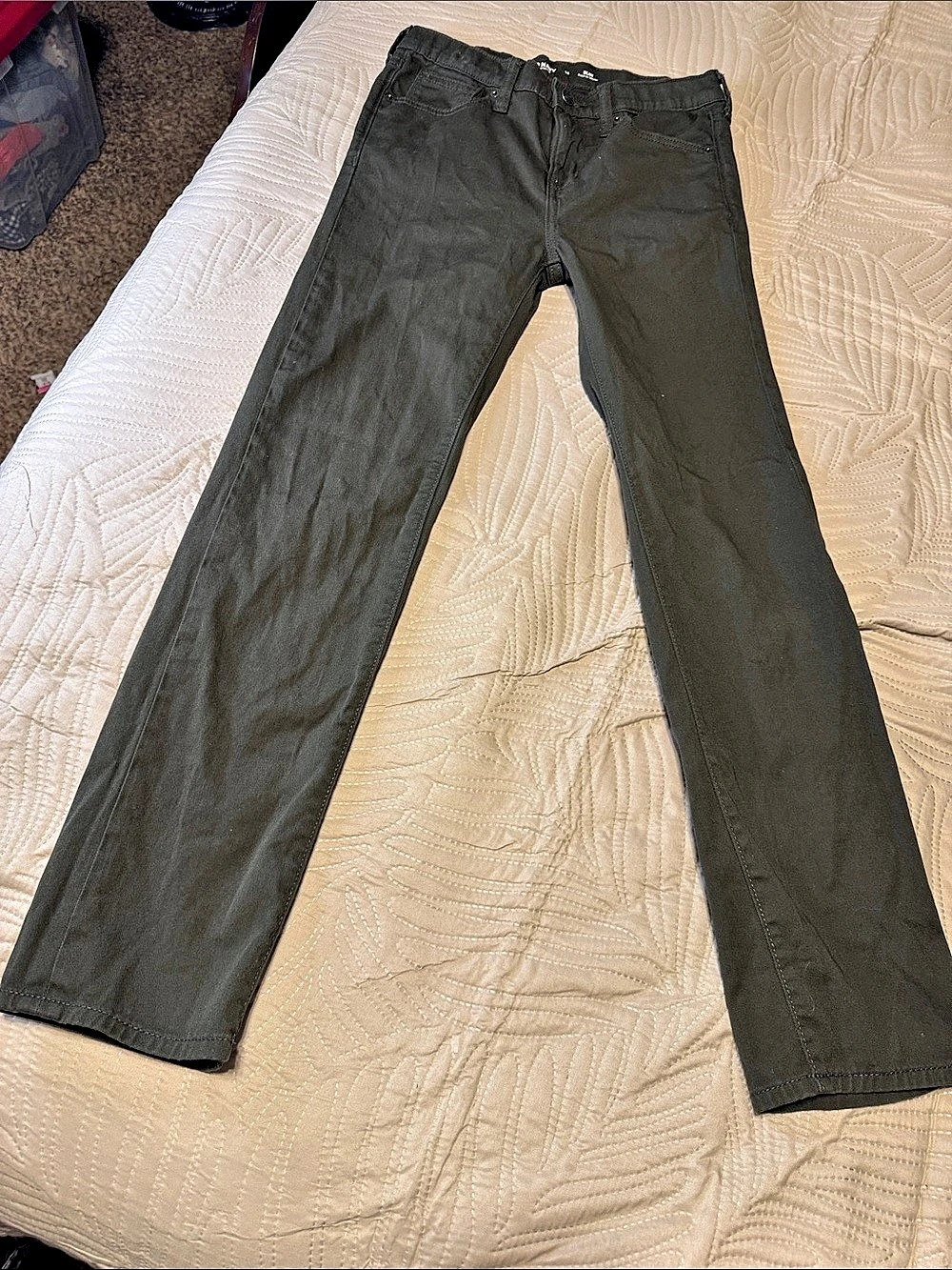 Old Navy Slim Built-In Tough Slim Jeans in Black Waist 14
